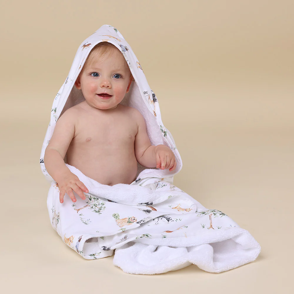 Dog Park Organic Baby Towel & Wash Cloth Set - Image 3