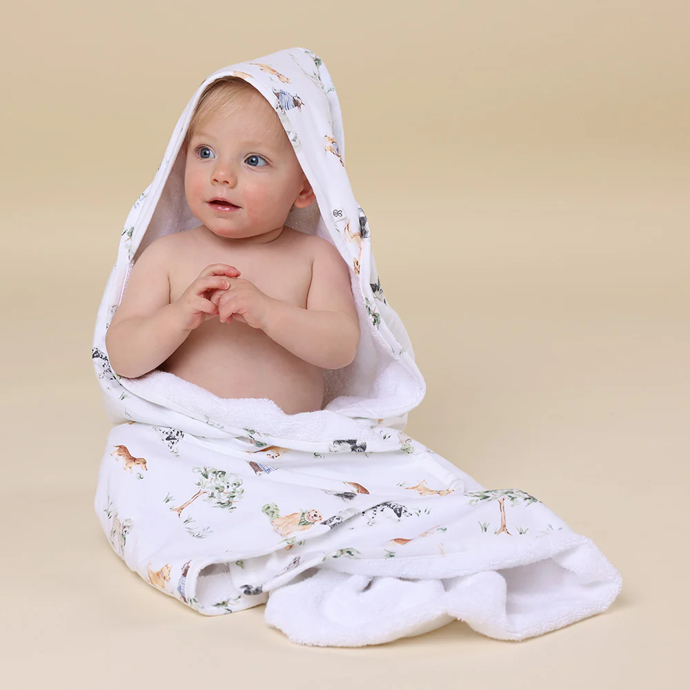 Dog Park Organic Baby Towel & Wash Cloth Set - Image 4