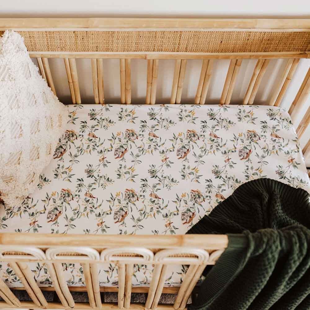 Eucalypt Fitted Cot Sheet - Image 7